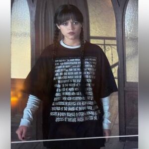 Wednesday Addams Edgar Allen Poe shirt